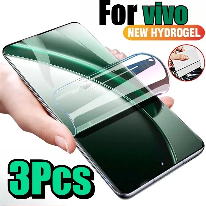 3 ชิ้น Matte Frosted Hydrogel ฟิล์มสําหรับ vivo T5x T5 T4 Pro 5G T5Pro Anti Blue Light Anti Spy ความ