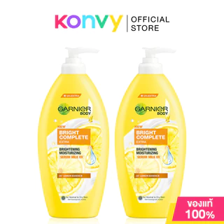 [แพ็คคู่] Garnier Bright Body การ์นิเย่ ผลิตภัณฑ์บำรุงผิวกาย 400ml (Bright Complete/Bright Sakura Glow)