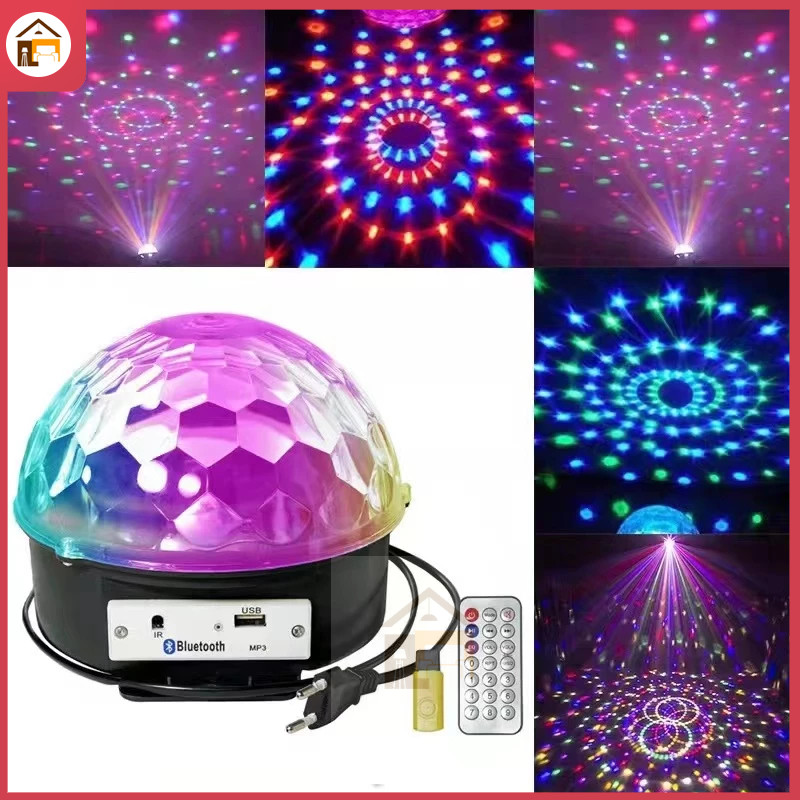 ลำโพงบลูทูธไฟดิสโก้เทค ไฟเทค ไฟเธค ไฟดิสโก้ ไฟปาร์ตี้ เล่นเพลงได้ LED Magic Ball Light ใช้ในงานปาร์ตี้