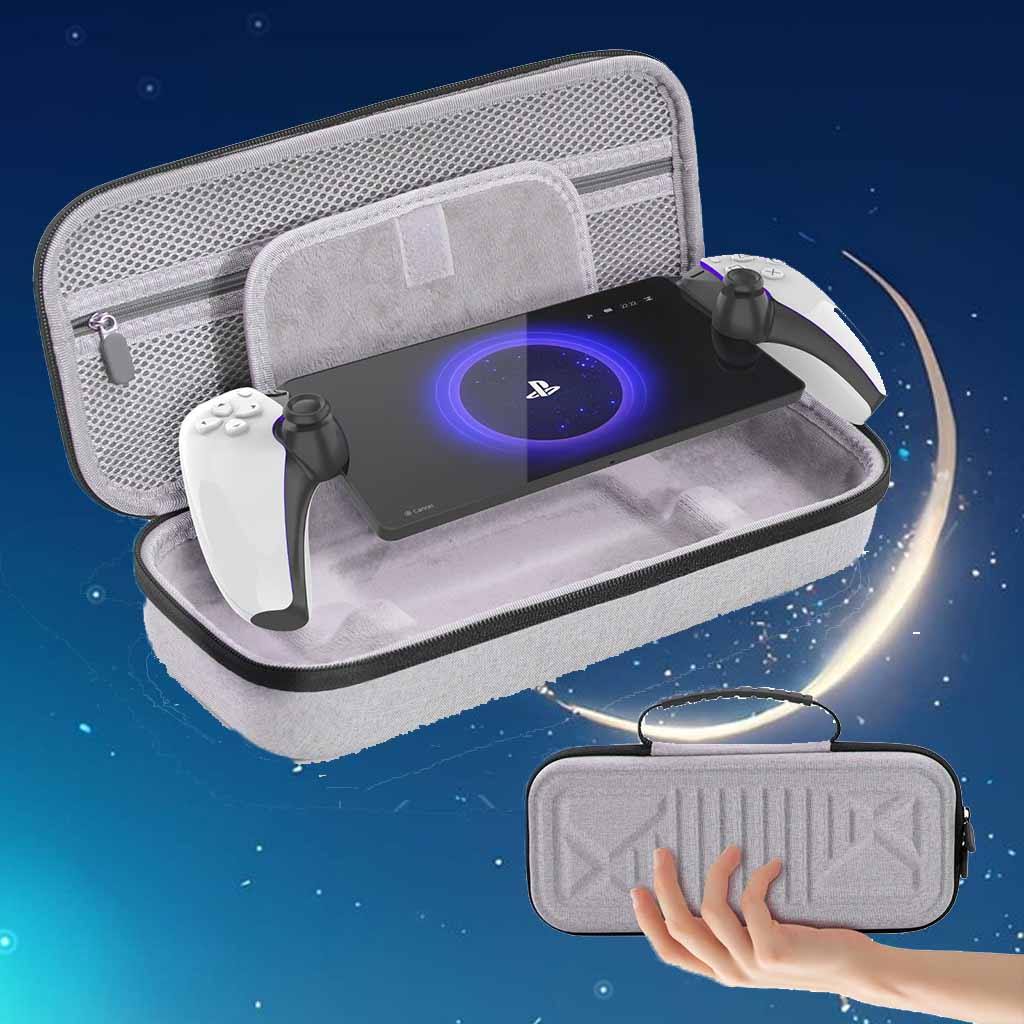 กระเป๋าเดินทาง EVA Hard Carrying Case พร้อมช่องและกระเป๋าตาข่ายสําหรับ PS Portal ที่เก็บอุปกรณ์เสริม