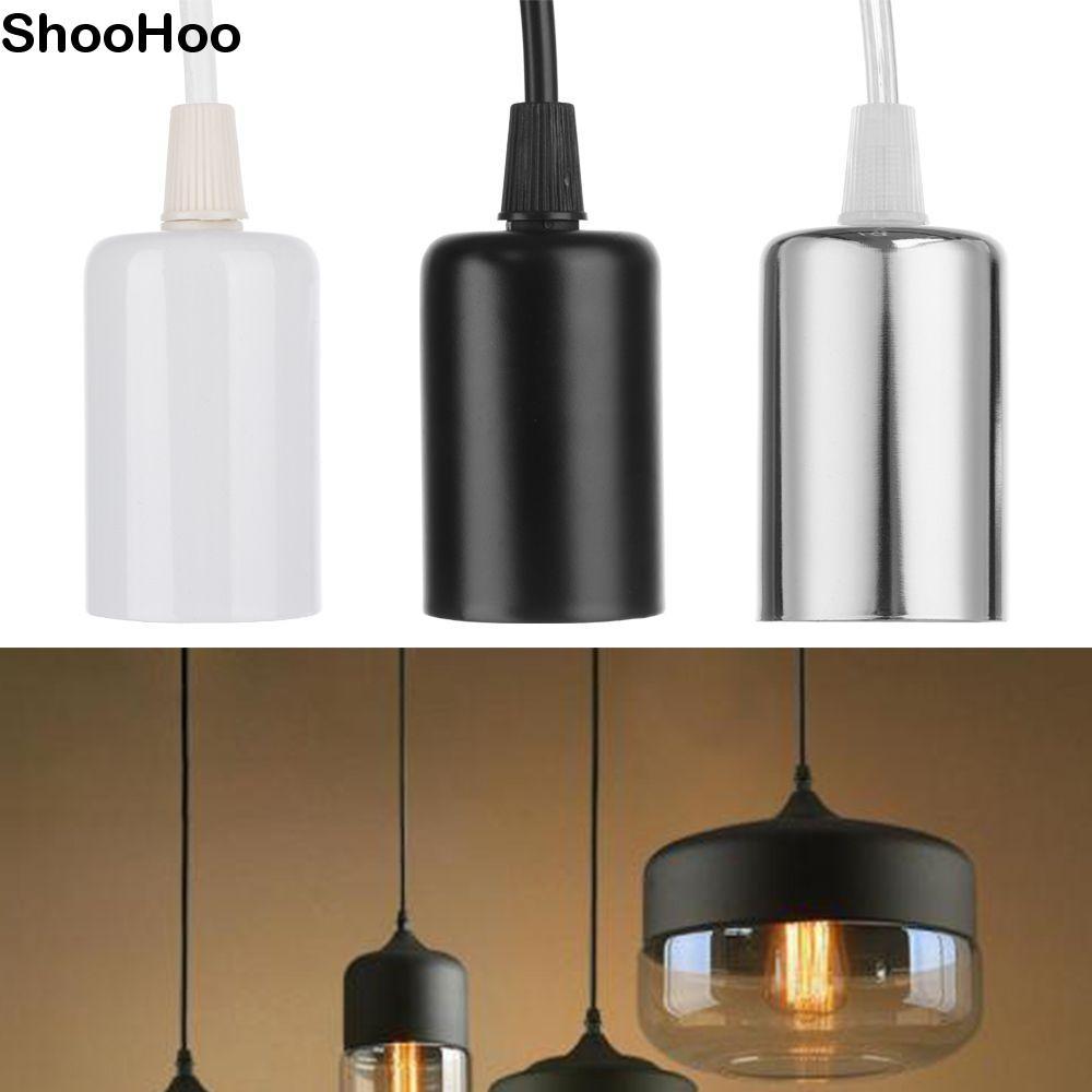 SHOOHOO 0.5 M/0.8 M/1 M/1.2 M/1.5 M/2 M E27 โคมไฟผู้ถือ Hot Vintage Retro จี้หลอดไฟซ็อกเก็ต