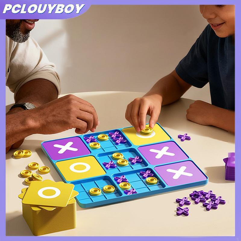 PCLUYBOY Ultimate Tic Tac Toe Board Game 9 เกมใน 1! กระดานขนาดใหญ่และขนาดเล็กสําหรับหมากรุก XO สองชั