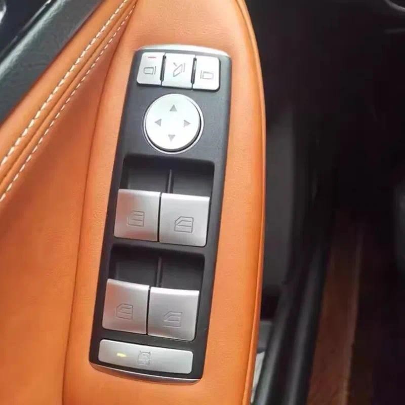 รถประตูหน้าต่างกระจกลิฟท์แผงปุ่มควบคุมสวิทช์สติกเกอร์ Trim สําหรับ Infiniti Q30 Q30S QX30 2016 2017 