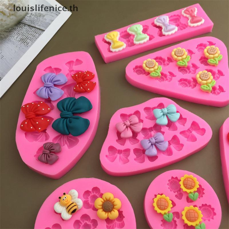 LNTH แม่พิมพ์ซิลิโคนผึ้งดอกไม้สําหรับคัพเค้กเค้กช็อกโกแลต Candy HOT