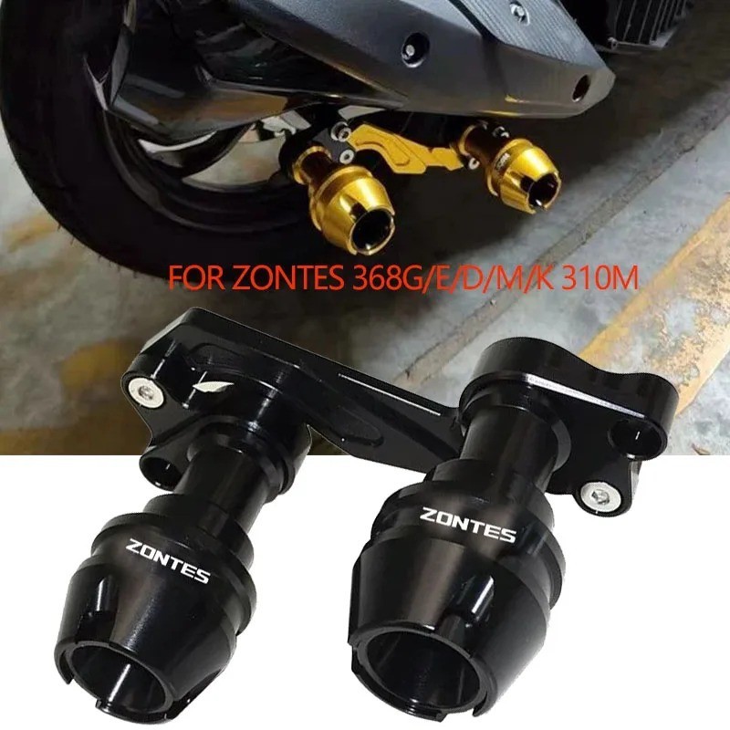 สําหรับ ZONTES 368G/E/D/M/K 310M อุปกรณ์เสริมด้านหน้าส้อมล้อ Fall Muffler ท่อกรอบกรอบป้องกัน Slider 