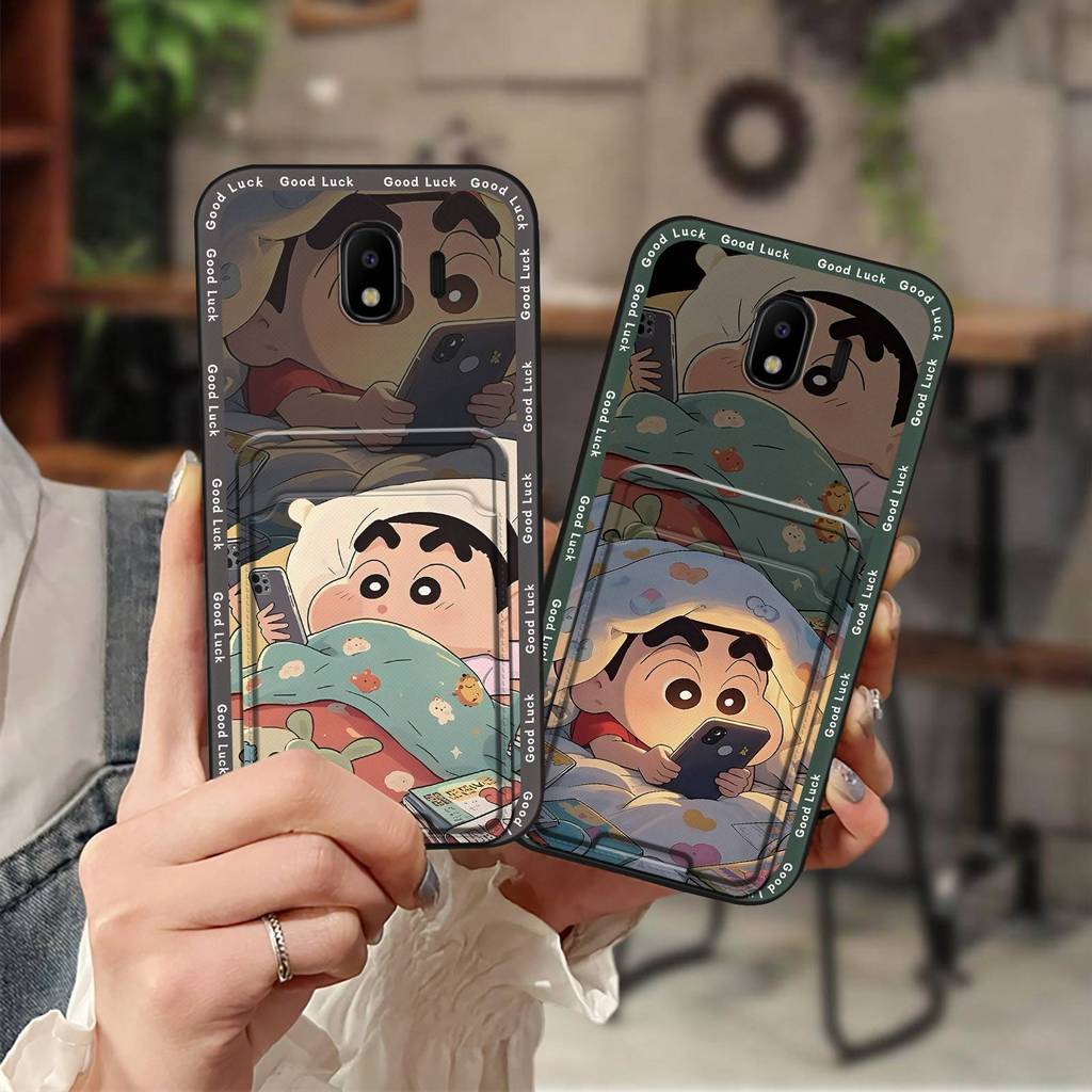 SAMSUNG นุ่มป้องกันเคสโทรศัพท์สําหรับSamsung Galaxy J4 2018/J400Fการ์ดแขนกันน้ําTPU Anti-KNOCKปกหลัง