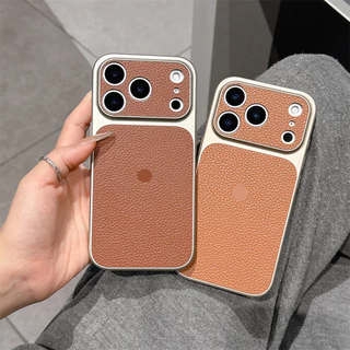 ใหม่หรูหรา Electroplated Matte กันกระแทกหนังเคสโทรศัพท์สําหรับ IPhone 11 14 PRO MAX 15 12 13 16 17 PRO MAX Plus