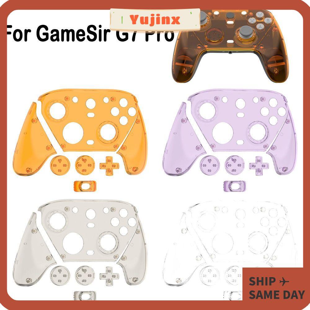 YUJINX Gaming Controller ป้องกัน, ตกแต่งเปลี่ยนด้านหน้า Faceplate, เปลือกแม่เหล็กโปร่งใสสําหรับ Game