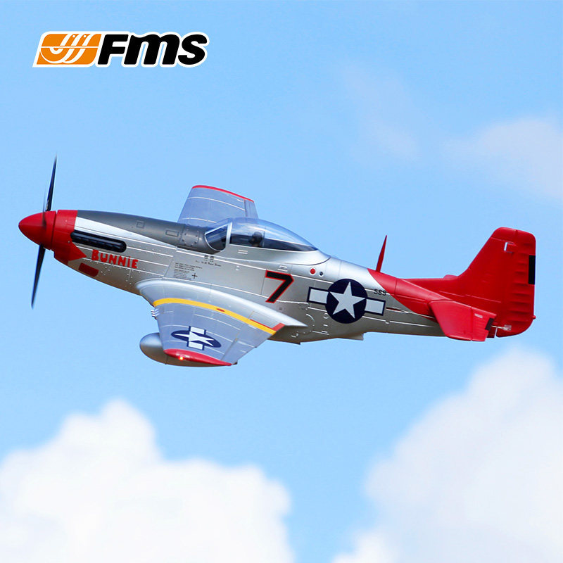 FMS 1700MM P-51D Red Tail Super Large Wingspan Electronic Remote Control Model Airplane Like Real Fi