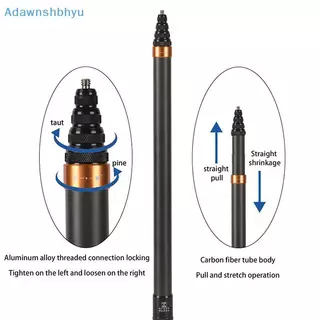 Adhyu 3M คาร์บอนไฟเบอร์ที่มองไม่เห็น Extended Edition Selfie Stick ปรับ Extension Pole สําหรับ Insta360 Panoramic กล้อง Action กล้อง TH