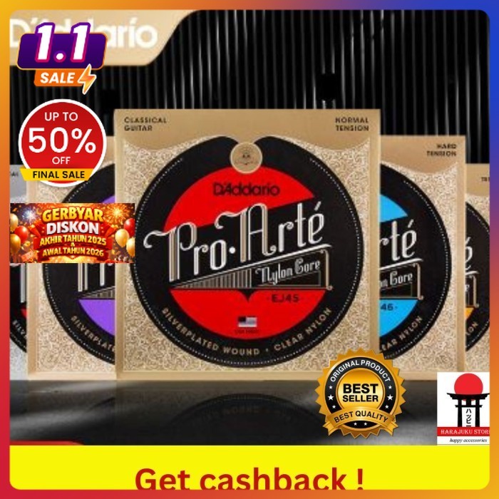 สายกีต้าร์ไนลอน Daddario EJ27N, EJ49, EJ45