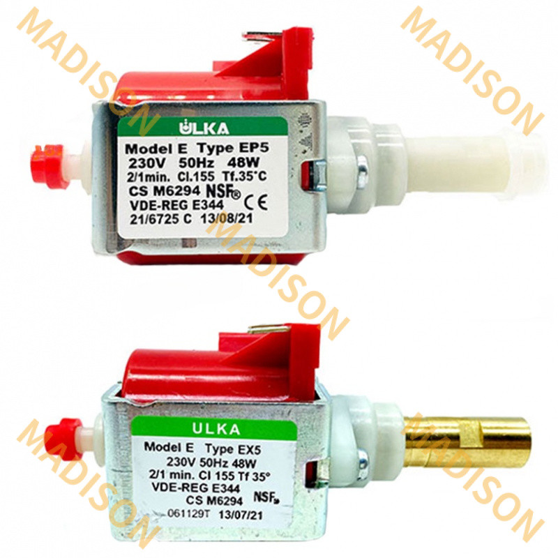ปั๊มแม่เหล็กไฟฟ้า Ulka EX5/EP5 นําเข้าจากอิตาลี อุปกรณ์เสริมสําหรับทําความสะอาดเครื่องชงกาแฟ