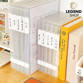 [สินค้าพร้อมส่ง] กล่องเก็บเอกสาร A4/A5 กล่องเอกสารพลาสติก กล่องใส่เอกสาร กล่องเครื่องเขียน ง่ายต่อการพกพา