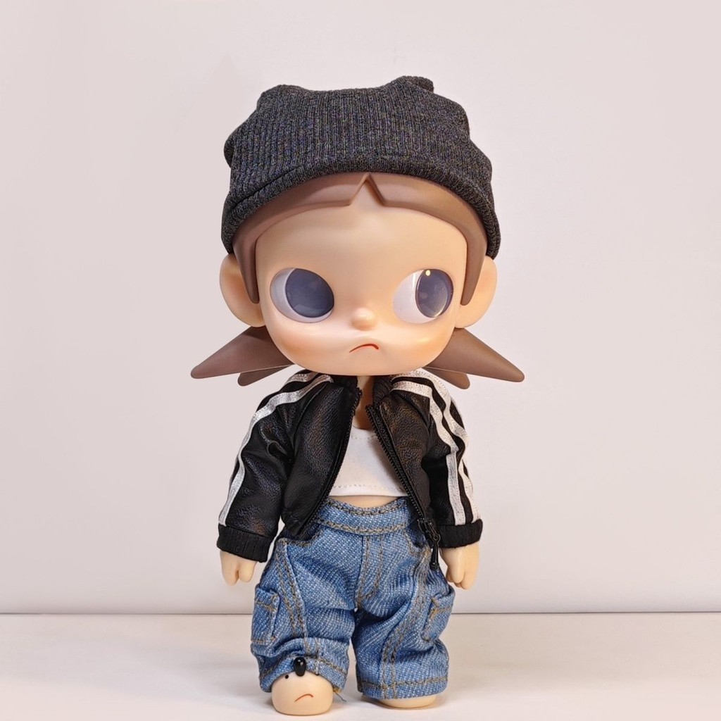 [เสื้อผ้าเท่านั้น] 1/8 Joint Doll zsiga Gazi Sister เสื้อผ้าเด็ก Forward Leather Jacket Macete Pants Casual