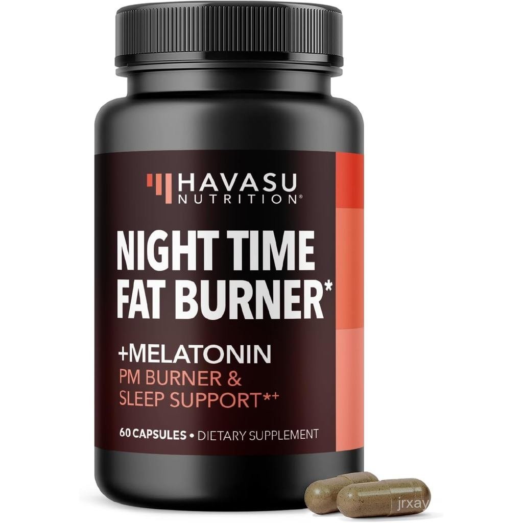 Night Time Fat Burner Capsules สําหรับผู้ชายและผู้หญิง - Appetite Suppressant สําหรับการลดน้ําหนักด้