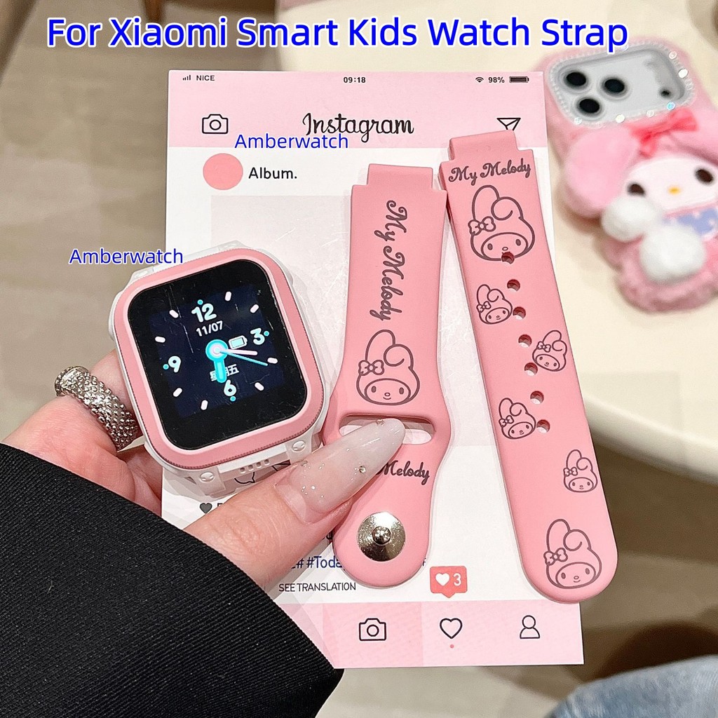 สายซิลิโคน melody สําหรับสายนาฬิกา Xiaomi Smart Kids watch สายแท้
