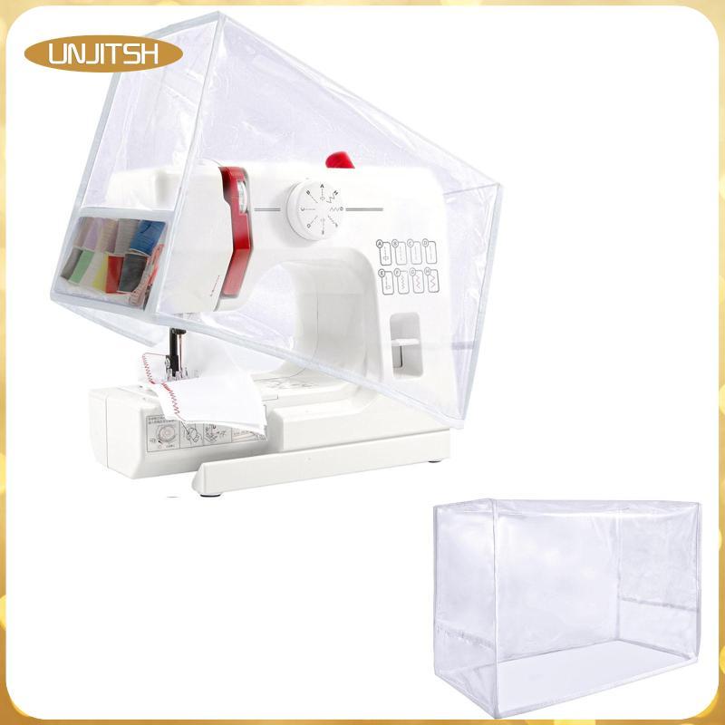 [unjitsh] ผ้าคลุมจักรเย็บผ้า PVC น้ําหนักเบา พร้อมกระเป๋า Essentials เย็บกันน้ํา