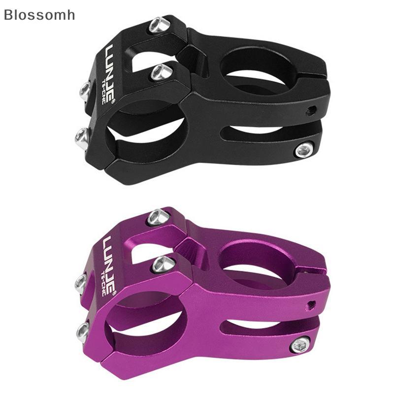 Blossomh Handlebar Stem Power สั้น 45 มม.สะพานจักรยานเสือภูเขา 25.4/31.8 มม.ท่ออลูมิเนียมขี่จักรยาน Stem Riser ตารางใหม่
