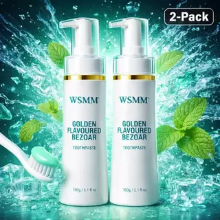 WSMM ยาสีฟันแบบปั๊ม150g *2 กลิ่นมิ้นท์หอมสดชื่น สะอาด อ่อนโยนต่อช่องปาก ใช้ง่ายกดปุ๊บพร้อมใช้