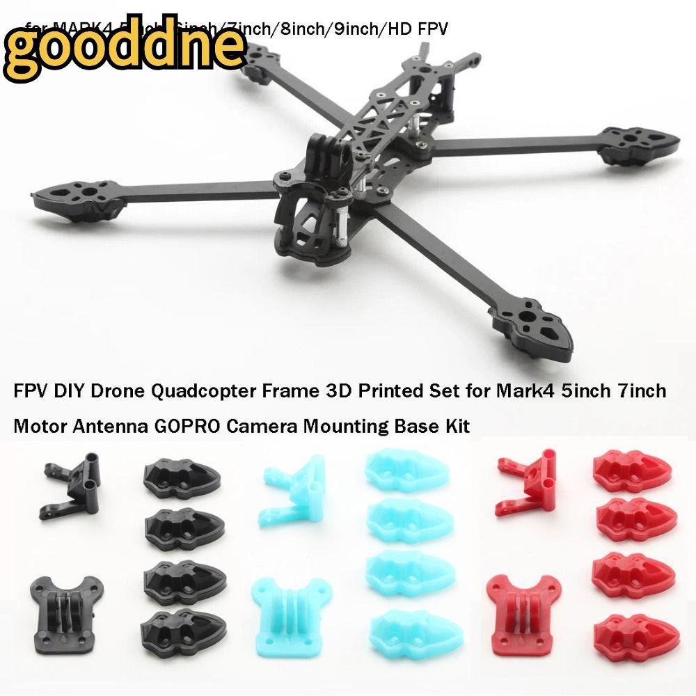 GOODDNE DIY Drone Quadcopter Frame, FPV 5 สีชุดพิมพ์,คุณภาพสูงพลาสติกฐานติดตั้งชุดสําหรับ Mark4 5 นิ