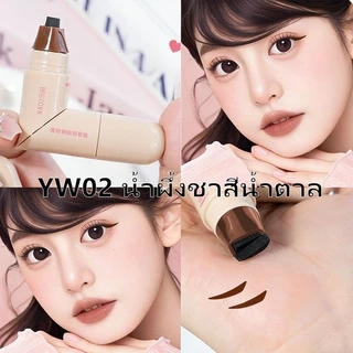 อายไลเนอร์ ส่งทันที ปากกาอายไลเนอร์แบบหัวคู่ แบบพิมพ์ลายเดียว สีธรรมชาติ ไม่เลอะง่าย แห้งเร็ว