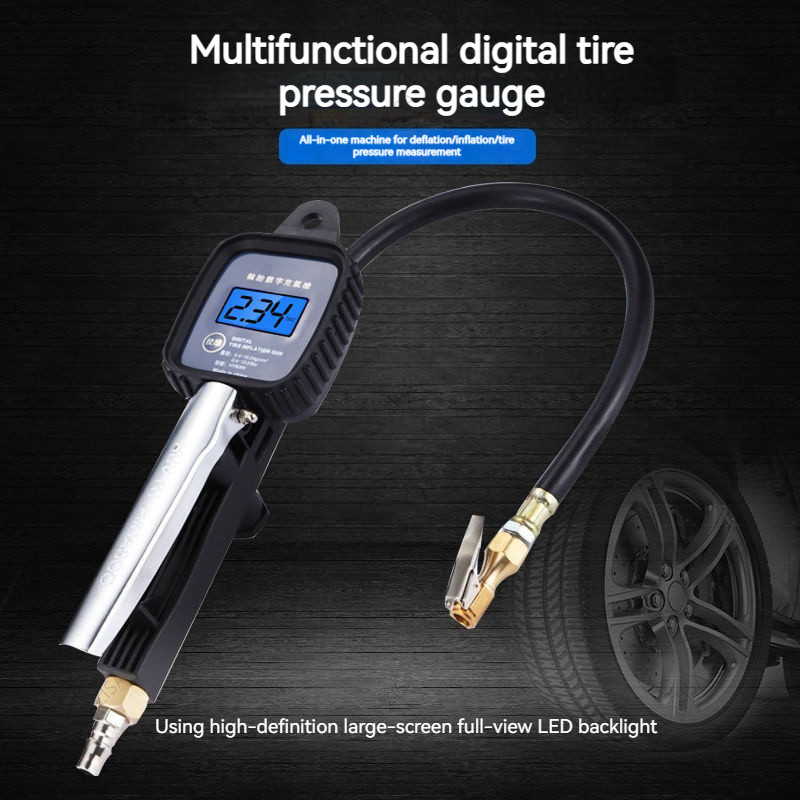 Automobile Tire Electronic Tire Pressure Gauge Digital Display Precision LCD Digital Handheld Inflat