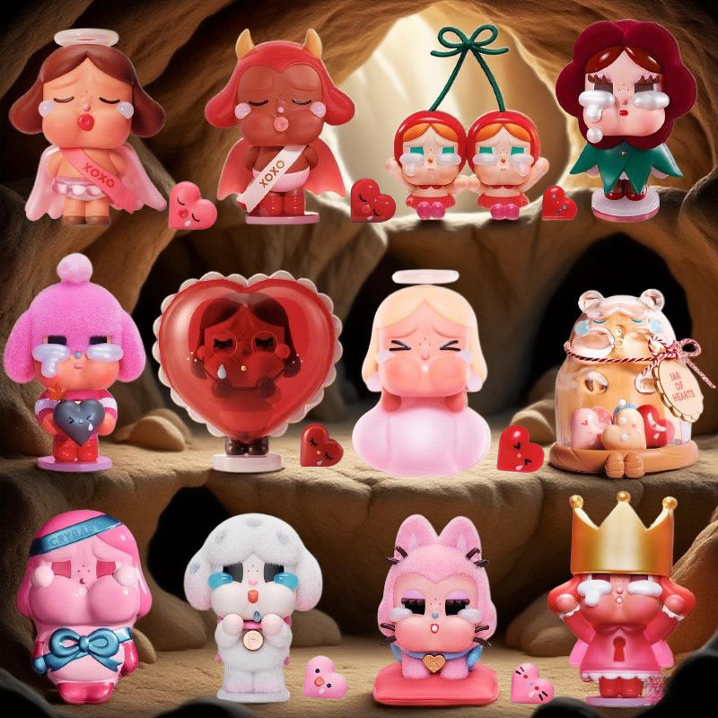 POPMART CRYBABY God of Eros Series รูปของเล่นปริศนากล่องของขวัญ