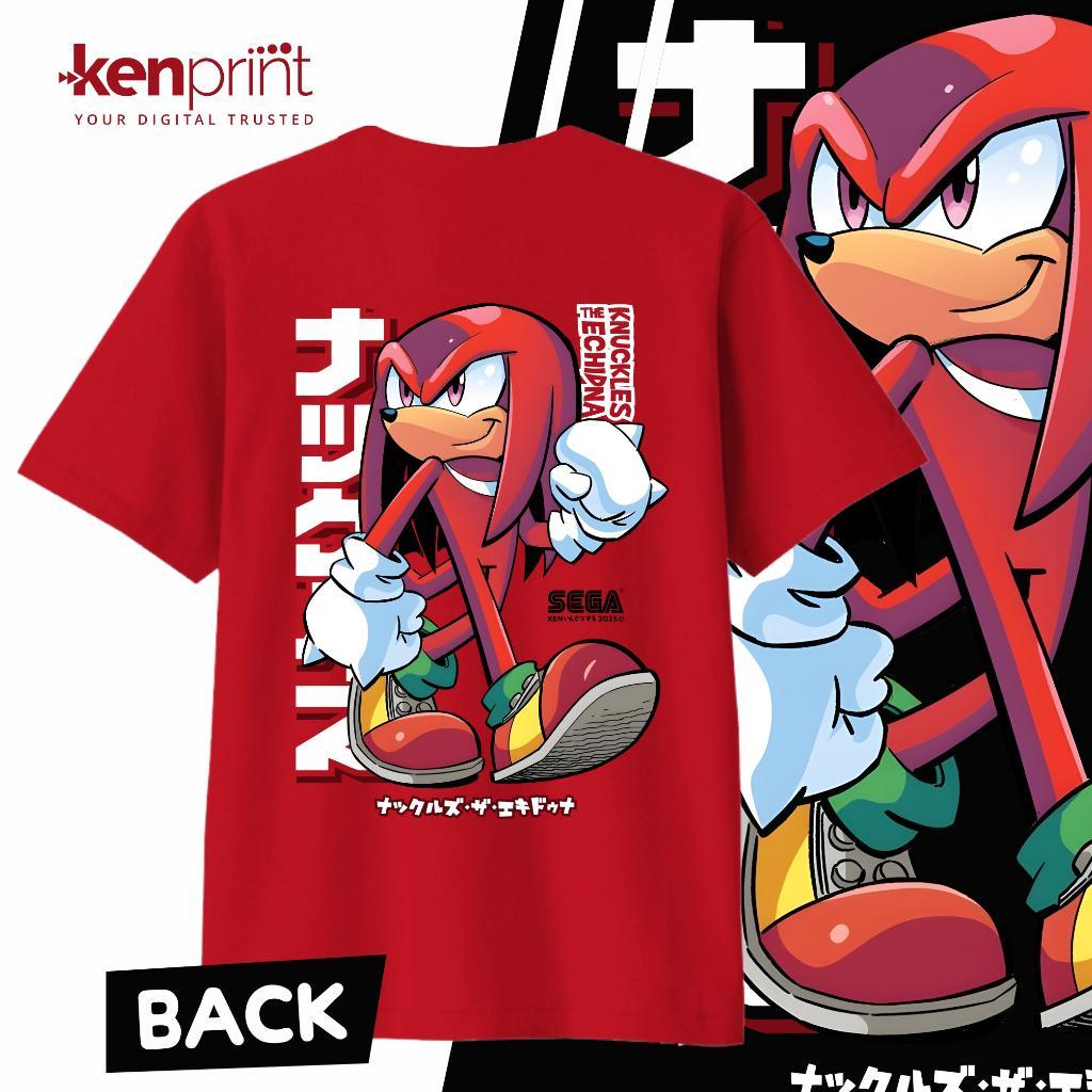 KNUCKLES THE ECHIDNA เสื้อยืด | โซนิค | NON อย่างเป็นทางการ | Cotton 30s Premium - เด็ก วัยรุ่น & ผู