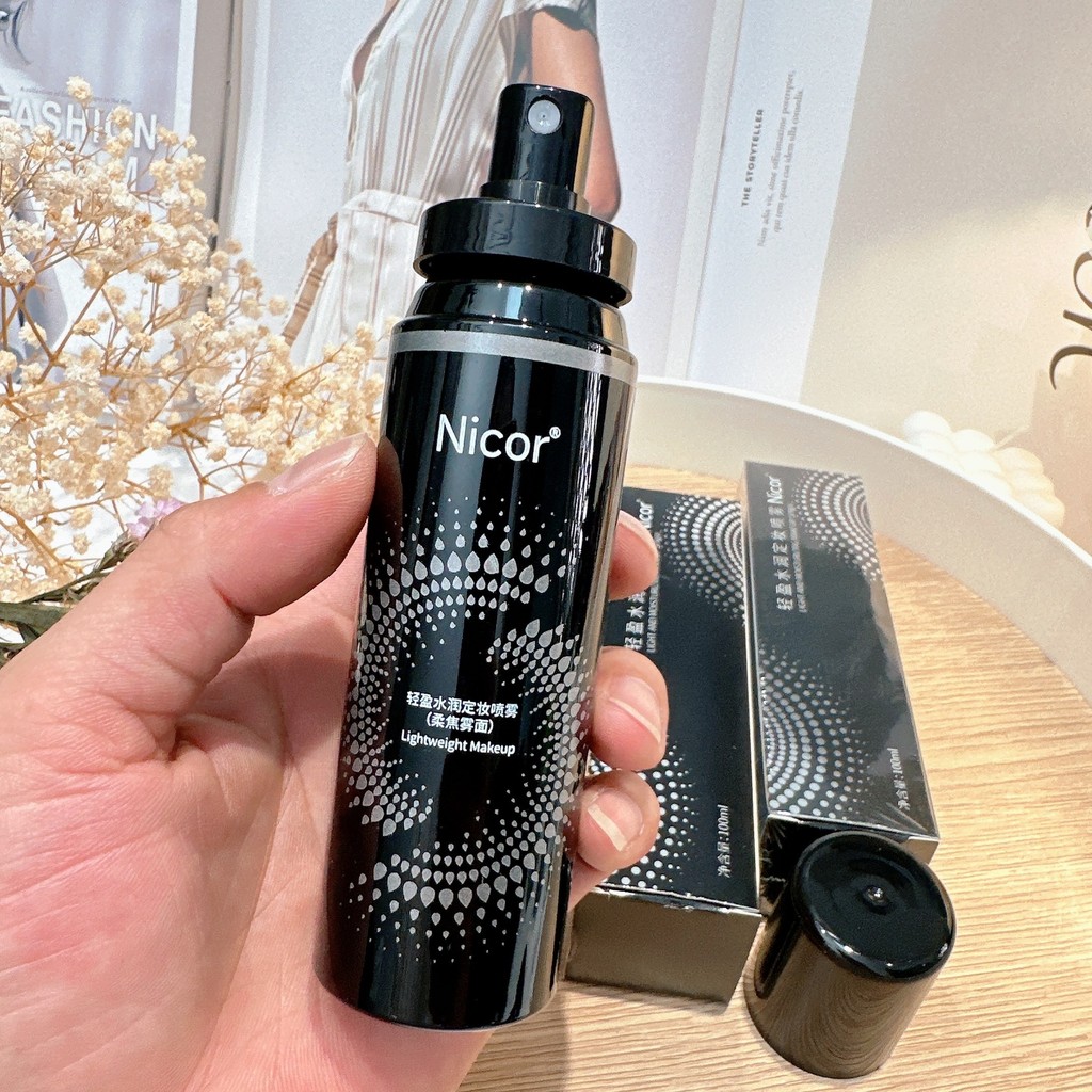 Nicor Makeup Setting Spray เว็บไซต์อย่างเป็นทางการของแท้ควบคุมความมันยาวนานไม่แต่งหน้าไม่มีแป้ง One 