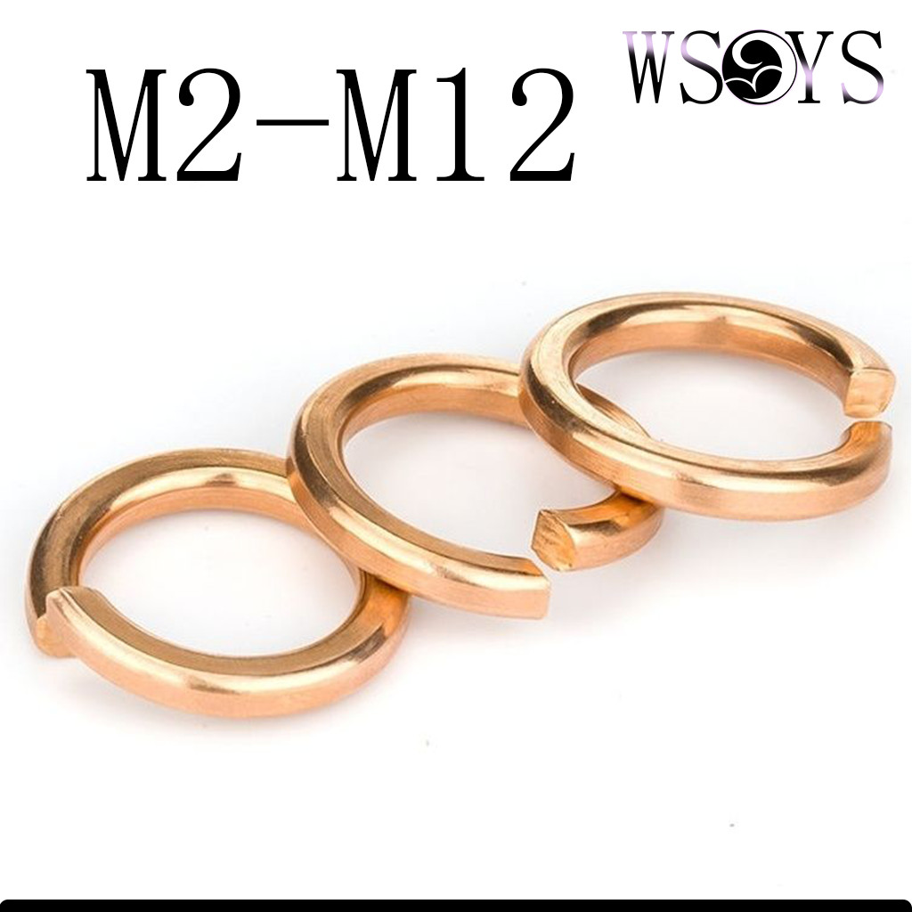 ทองเหลือง แหวนสปริง แหวนรอง กันคลาย/Spring Washer M2-M12 [WSYS-MB-TD]