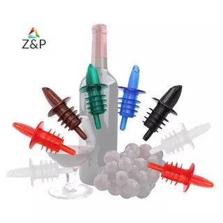 Z&P 10PCS ฟรี-Flow ขวดเหล้า Pourer ขวดพลาสติก Pourer Liquor Pour Spouts Bar อุปกรณ์ไวน์ COD