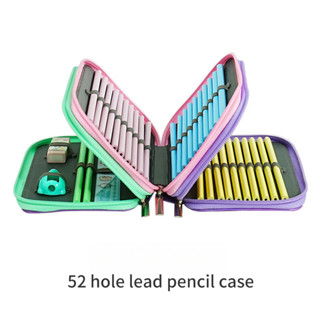 ความจุขนาดใหญ่กรณีดินสอการ์ตูน52สีนักเรียนมัลติฟังก์ชั่กรณีด…