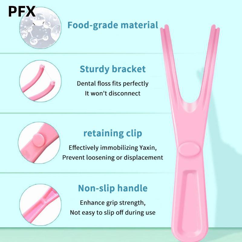 Chitengyesuper 10m Floss พร้อมผู้ถือกล่องเก็บทําความสะอาดฟัน Picks Reusable เปลี่ยน Handle Stick เคร