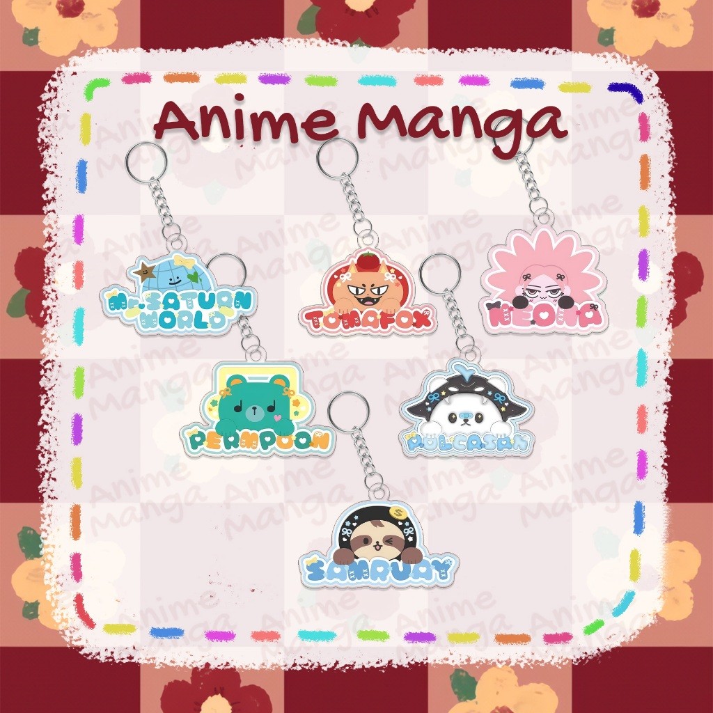 พวงกุญแจ Paody Metaa Domiia คู่น่ารักทําจากอะคริลิคใส