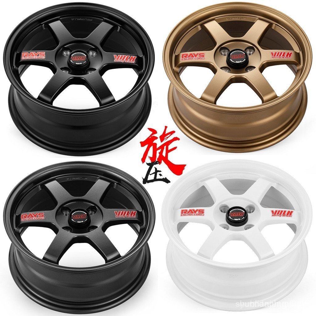 15Inch16 17 18 19เหมาะสําหรับHonda Fitอลูมิเนียมการปรับเปลี่ยนขอบล้อ TE37Toyota Civic