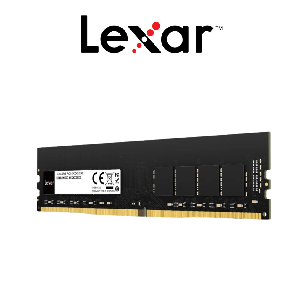 LEXAR RAM PC 8GB U-DIMM DDR4 3200 CL22 LD4AU008G-B3200GSST รับประกันตลอดอายุการใช้งาน