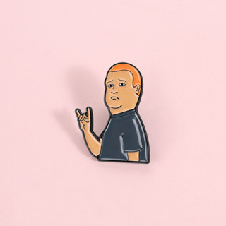 เข็มกลัดลาย Bobby Hill จากอนิเมะ King of The Hill ทำจากแผ่นโ…
