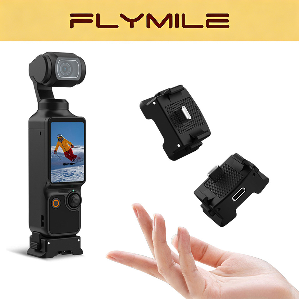 Flymile ชาร์จมัลติฟังก์ชั่น Mount, สําหรับ DJI Osmo Pocket 3/4, อุปกรณ์เสริมฐานชาร์จแบบปลดเร็ว