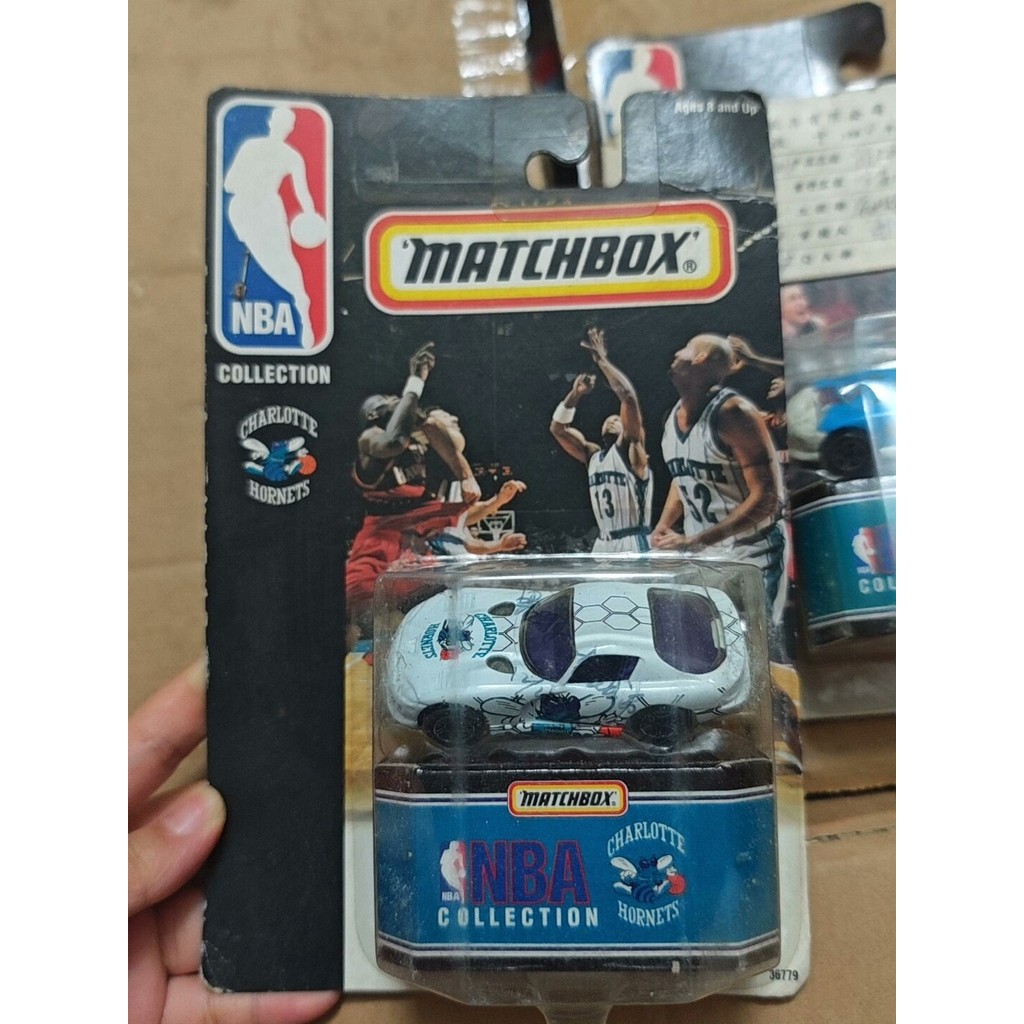 1999 Matchbox Matchbox NBA Charlotte Hornets Dodge Gui Snake Car Model 1/64 Alloy Car Unpened Packag