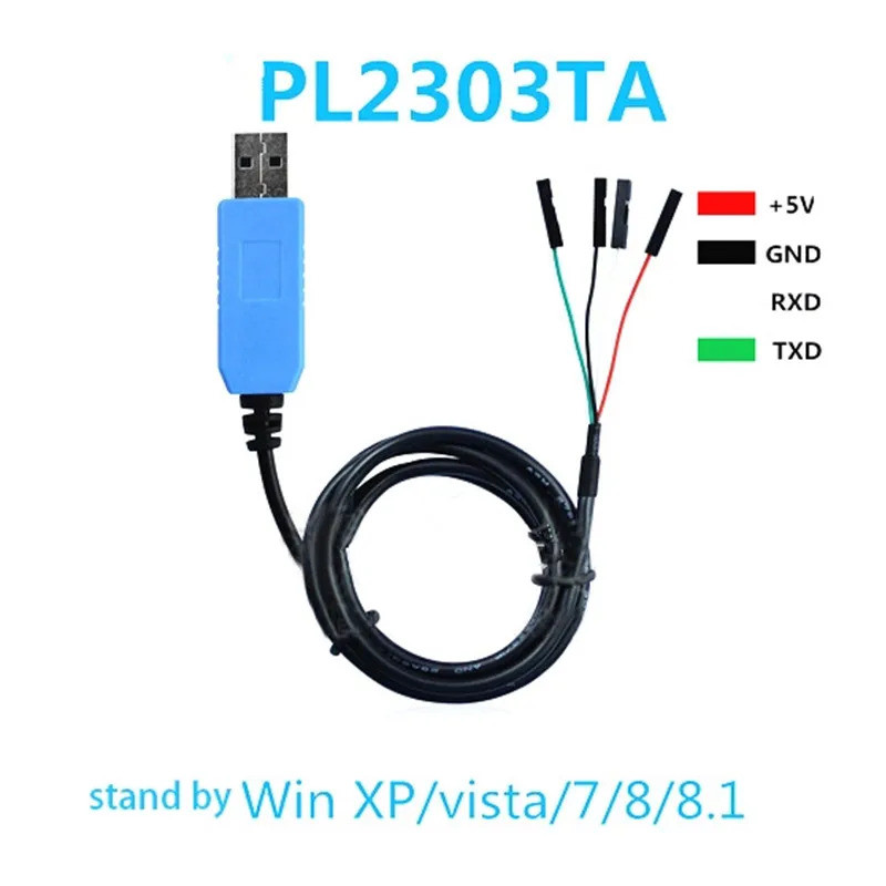 PL2303 TA USB TTL RS232 แปลงสายเคเบิลอนุกรม PL2303TA เข้ากันได้กับ Win XP/VISTA/7/8/8.1 ดีกว่า pl230