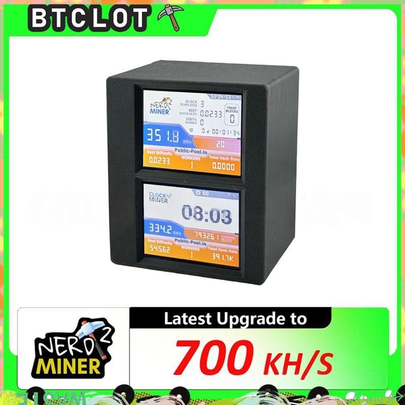 2.8 นิ้ว 700KH Crypto Mining Machine 2.8 นิ้วจอแสดงผลอัจฉริยะ Solo Bitcoin Lucky Miners -2432S028R