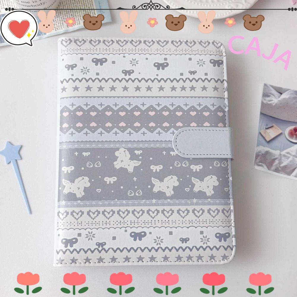 CAJA1 ที่ใส่โฟโต้การ์ด, อัลบั้มภาพหนัง PU A5, หนังสือเล่มเล็กเก็บการ์ดลายแฟร์แลนด์ความจุขนาดใหญ่การ์ตูนแบบหลวม