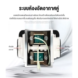 ปั๊มลมออกซิเจน ปั๊มลมเสียงเงียบ แรงสม่ำเสมอ LP60 LP100 LP200 ประหยัดไฟ ให้ลมแรง ออกซิเจนบ่อปลา ปั๊มลมบ่อปลา