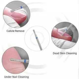 2 ชิ้นเพชรรัสเซียสั้นขอบเล็บขัดหัวรัสเซีย Pre Treatment Push Face Peel R