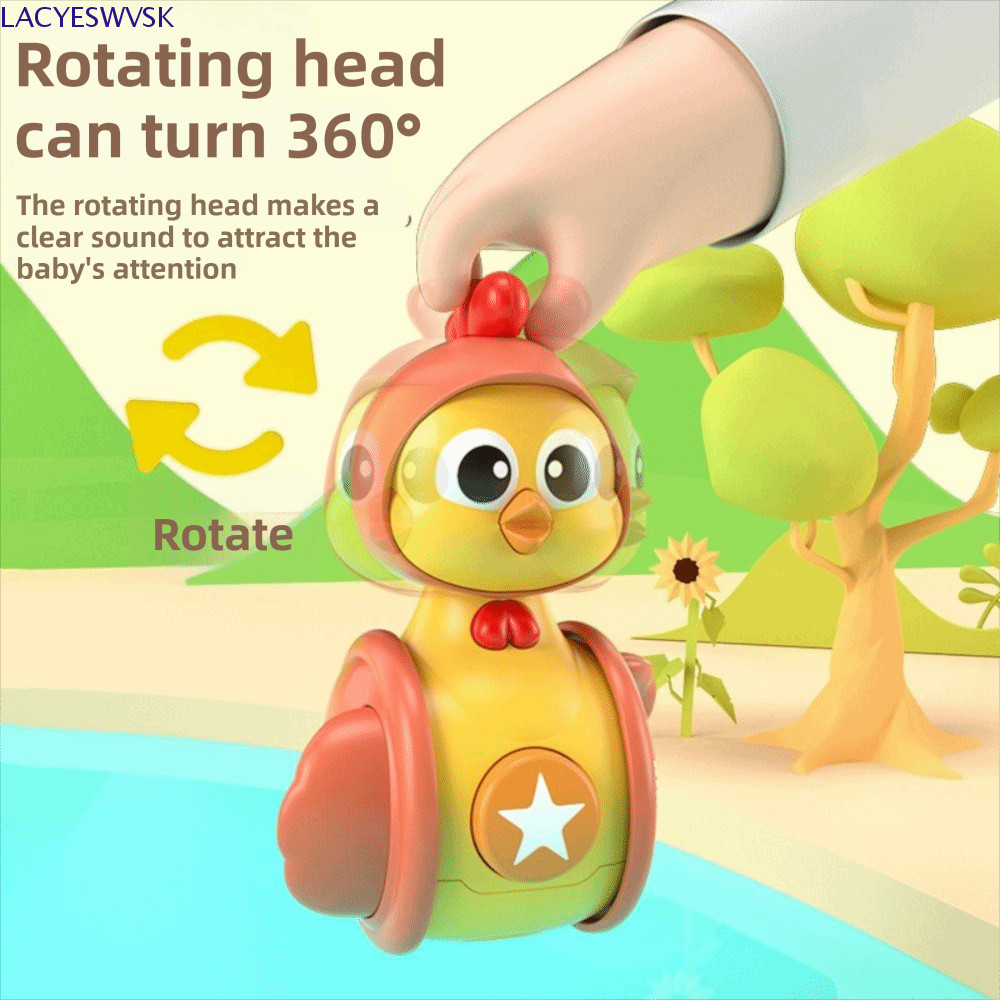 LACYSWVSK Early Education Toy, Gliding Motion Early Education Chicken Gliding Tumbler Toy, Gift Tumb
