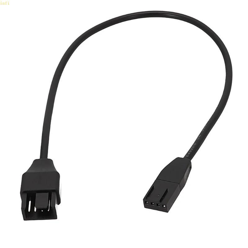 Infi 4Pin พัดลม PWM สายเคเบิลเมนบอร์ด 4Pin PWM พัดลมควบคุมอุณหภูมิสายต่อ