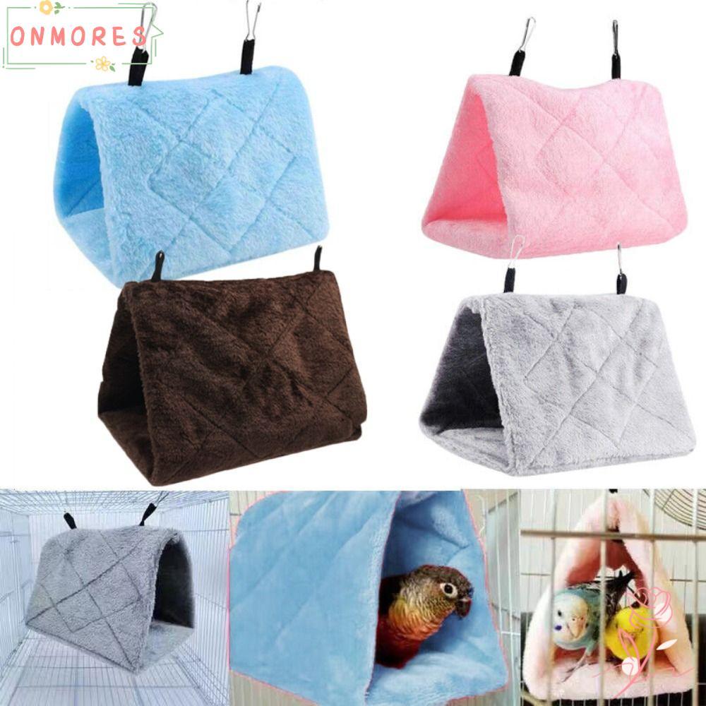 ONMORES เปลญวนสัตว์เลี้ยง Bird Hut ของเล่น Sleep Happy Starling Hang Cave Bed
