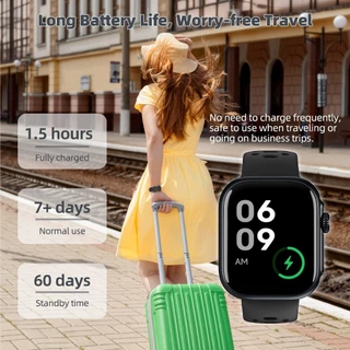 GOOJODOQ GPS+Alexa Smart Watch 3ATM กันน้ําสําหรับกีฬากลางแจ้งการตรวจสอบสุขภาพ