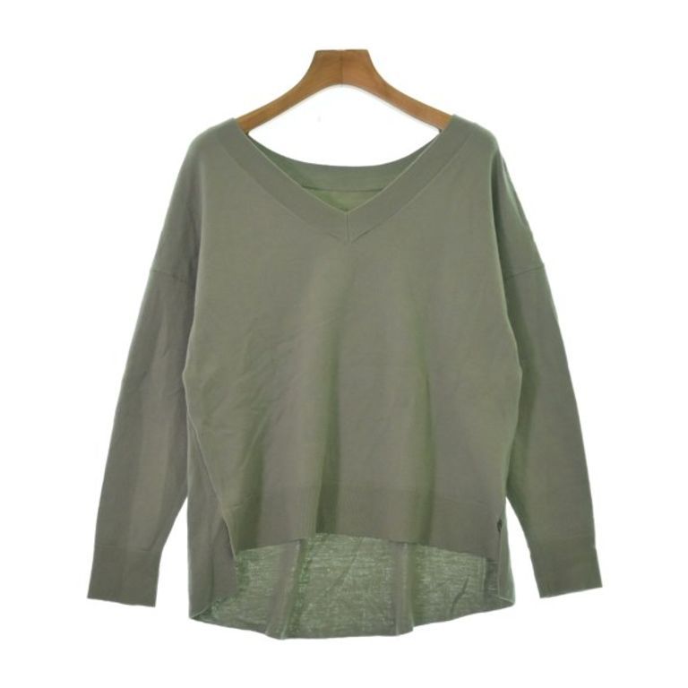 Ace Diagram GRACE CONTINENTAL Sweater Knit khaki gray Lace Women Direct from Japan Secondhand