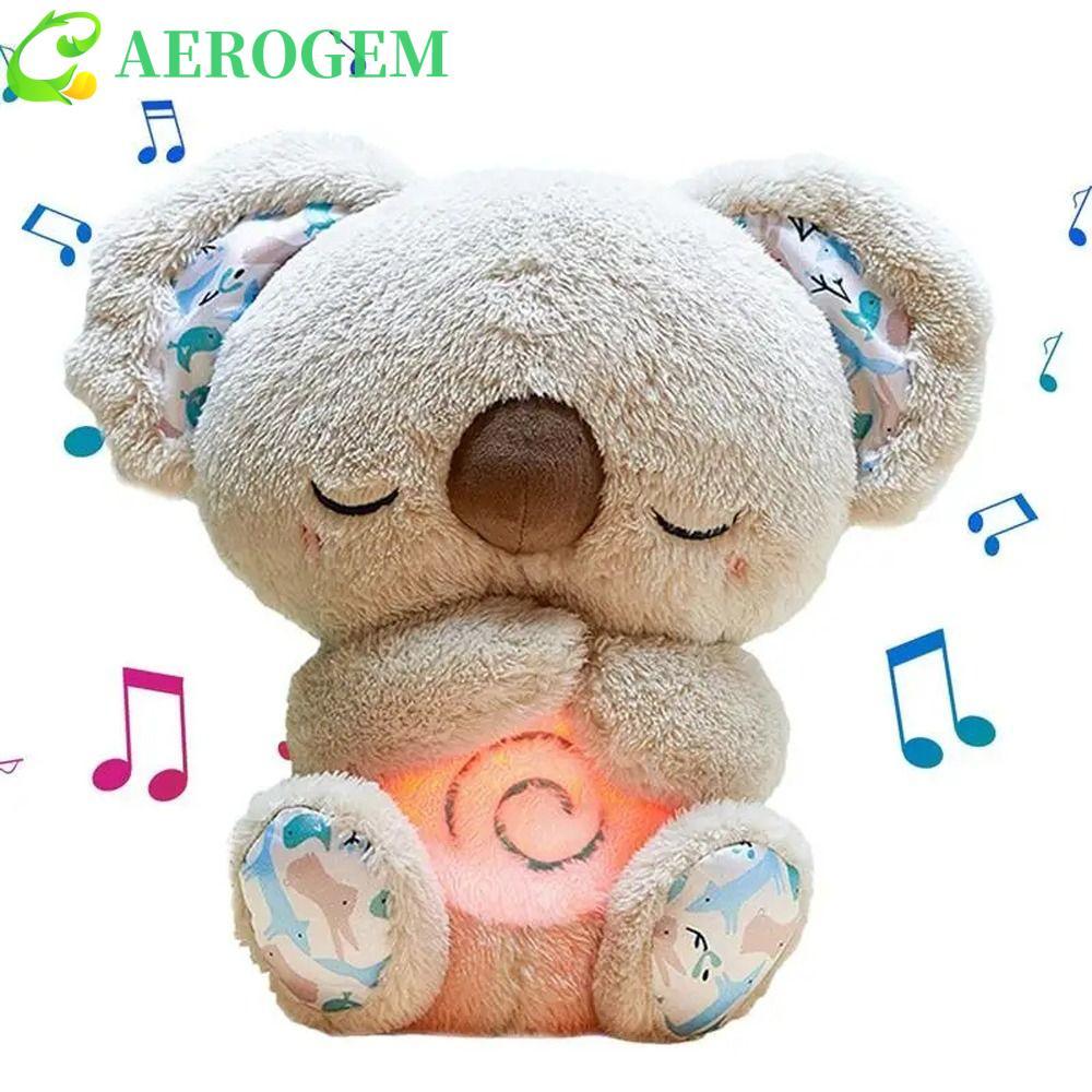 AEROGEM Koala หายใจสบายด้วยแสงบรรเทาเสียง Koala, Sleeping Soothing ตุ๊กตาสัตว์ตุ๊กตาตุ๊กตา Koala Mus